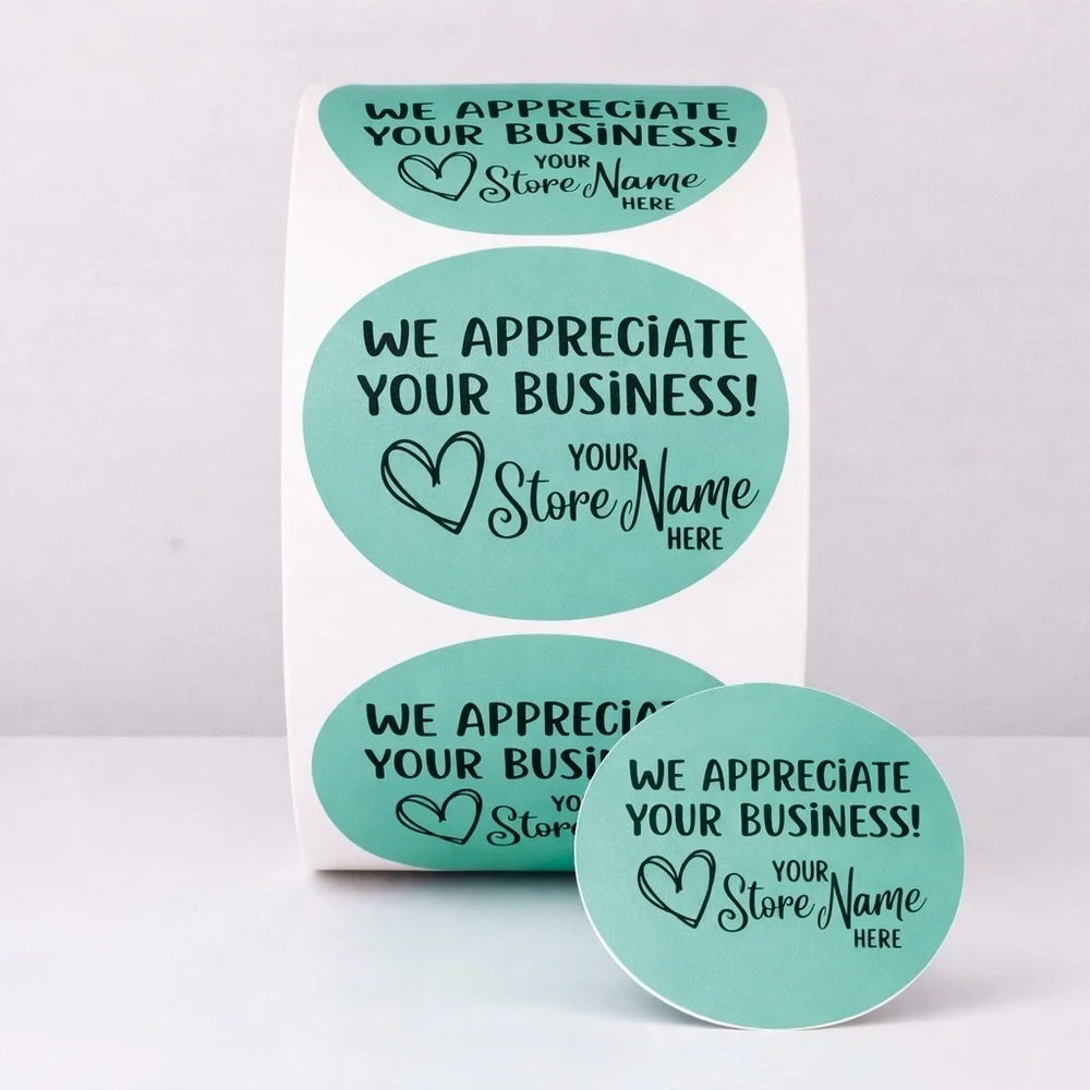 Custom Thank You Stickers – Add Your Store Name 2